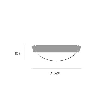 DORIS plafoniera Ø32 30W LED CCT3 nero Sovil Lampade da soffitto